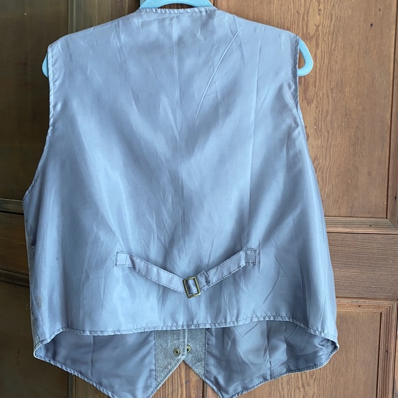 Vintage 80’s Leather vest in soft brown. Size XL. - Picture 3 of 8